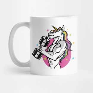 Muscular Unicorn - Funny design Mug